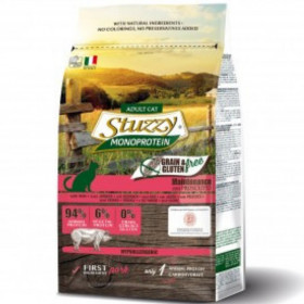 Пълноценна суха храна Stuzzy Monoprotein Grain Free Prosciutto Adult -  с прошуто за котки над 12 месечна възраст
